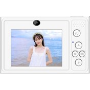 Resim Yeni Hd Dijital Fotoğraf Makinesi Moda Retro Ccd Öğrenci Kart Makinesi Mini Kamera Kaynak Fabrika K09 Beyaz Hafıza Kartı Hariç 