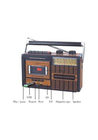Resim Genel Markalar Fp 319 Usb Fm Radyo Kaset Çalar Nostaljik Müzik Kutusu Şarj Usb Sd 
