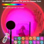 Resim 16 Renkli LED Günbatımı Yansıtma Lambası, Uzaktan Kumandalı - Canlı RGB Şafak ve Günbatımı Aydınlatması, Fotoğrafçılık, Selfie, Partiler, Ev Dekoru, Düğünler, Kamp, Sevgililer Günü, Cadılar Bayramı, Noel, Ayarlanabilir Parlaklık, USB Güçlü, Bağımsız Metal Taban, Uzaktan Kumandalı Lamba | Canlı LED Işık | USB Güçlü Lamba, Yatak Odası için LED Işıklar 
