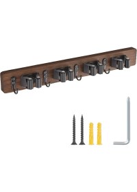 Resim Serendipitous Paspas ve Süpürge Askısı Duvara Monte - Rustik Ahşap Süpürge Paspas Askısı (Yurt Dışından) 