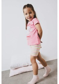Resim Defacto %100 Pamuklu Pijama Takımı Kız Bebek E4646A525SM Pembe 