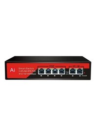 Resim Ezcool Ez-04pse 4port 4fe+2fe Megabit Poe Switch 65w 