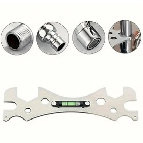 Resim BGA sıhhi tesisat banyo batarya musluk boru montaj anahtarı su terazili boru gönye ergonomik anahtar 