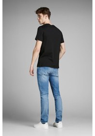 Resim Jack Jones Erkek Tişört Jjecorp Logo Tee 12137126 Siyah 