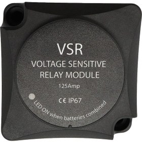 Resim Yaleker 12v Otomatik Şarj Rölesi Vsr - Çift Akü Yönetimi, 125a Sürekli Akım, Led Gösterge, Dayanıklı Fiberglas Kasa 