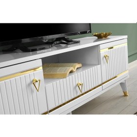 Resim 110 CM KORDON MDF MEBRAN KAPAK TV SEHPASI 