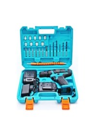 Resim Maxstar 24V 5 Ah Li-ion Çift Akülü Şarjlı Matkap Vidalama + 23 Parça Set 