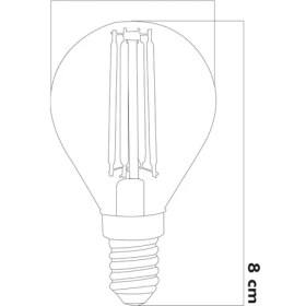 Resim Osaka E14 4W Rustik LED Ampul Beyaz 