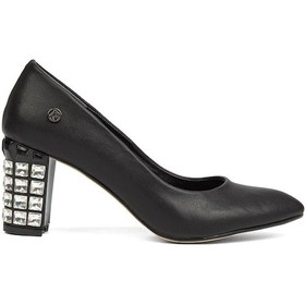 Resim Pierre Cardin Pc-51201 - 3478 Siyah Cilt - Kadın Topuklu Ayakkabı 001 
