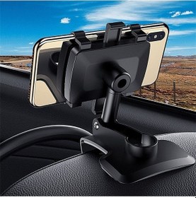 Resim Besthome1 Arac Gösterge Paneli/güneşlik/dikiz Aynası Montajı Telefon Tutucu Stand Eller Serbest Braketi Siyah 