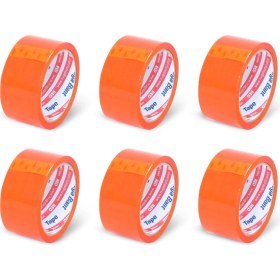 Resim 45 mm x 40 mt Turuncu Koli Bandı 6 Adet 