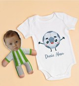 Resim Bitmeyenkartus Bk Kids Kişiye Özel Fotoğraflı Bebek Yastık Ve Bebek Body Zıbın H (550905815) 