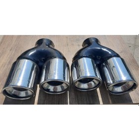 Resim 76 LIK ÇİFTLİ İÇİ DOLU EM EGZOZ UCU SAĞ SOL TAKIM(2 ADET ÇİFTLİ) 