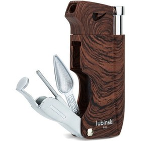 Resim Lubinski Ahşap Metal Kaşıklı Pipo Çakmağı 