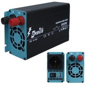 Resim Orbus Orb600m Dc 12v - 220v Ac 600w/1200w Modified Sinus Sine Wave Inverter 