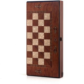 Resim Helena Wood Art Klasik Yuvasız Tavla 