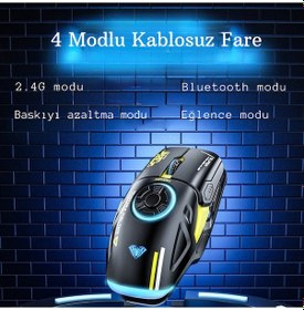 Resim Aula H530 Kablosuz Optik Oyuncu Mouse 