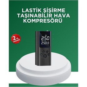 Resim Dijital Lastik Pompası Çok Amaçlı Taşınabilir Kompresör 