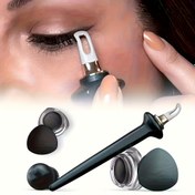 Resim Su geçirmez silikon eyeliner fırçası, eyeliner kremi uygulamak için bir leke önleyici araç. 
