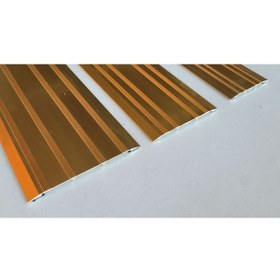 Resim TAHTASAKAL ALÜMİNYUM Geniş Eşik Profili 8 Cm - Parke Geçiş Profili 85 Cm - Altın Sarısı 