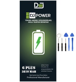 Resim DJ POWER Iphone 6 Plus Uyumlu Yüksek Amperli Güçlendirilmiş Batarya 3810 Mah 