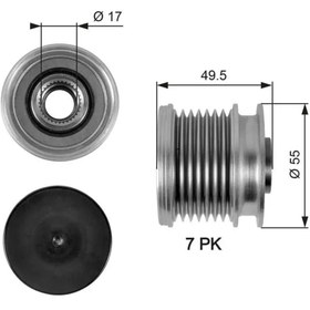 Resim GATES OAP7086 Alternator Kasnagi 05175811AA 5175811AA A6261500060Uyumlu 