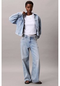 Resim Calvin Klein Jeans Kadın Beli Büzgülü Ck Logolu Mavi Ceket Lv047c782g-x0s Mavi 