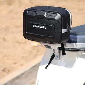 Resim Streak Motosiklet Elektrikli Bisiklet Scooter Çantası Büyük Kapasiteli Arka Bagaj Çanta Heybe Su Geçirmez 