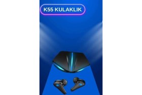 Resim Krm Kablosuz Bluetooth Bağlantılı Kulaklık ve Dokunmatik Ekran Akıllı Saat Arama Cevaplama Krm 