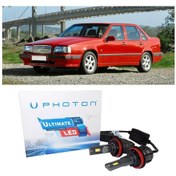 Resim Volvo 850 Led Xenon Uzun+kısa Far Ampulü H4 Ultimate 9500 Lumens Yeni Seri Beyaz 