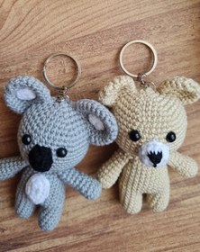 Resim El Örgüsü Amigurumi Sevimli Hayvanlar - Anahtarlıklar - Ayıcık 