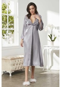 Resim Pierre Cardin 6'lı Kaplı Gecelik Sabahlık Set 6425 Royal Renk Royal 