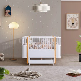Resim Setay Sallanan Mdf Beşik, Bella Büyüyen Beşik 90X120 - Bella Karyola 90X190 