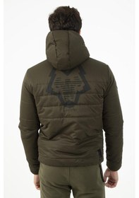 Resim Maraton Sportswear Regular Erkek Kapşonlu Uzun Kol Basic Haki Mont 21264-haki Haki 