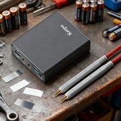 Resim Taşınabilir Cep Spot Kaynak Makinesi, DIY Mini Kaynak Kiti, 5000Mah Büyük Kapasiteli A Tipi Elektrot, 2.4A Hızlı Şarj, Akıllı Sıcaklık Kontrolü, Nikel/Pas/Çelik Kaynak için Uygun, Pil Paketi Onarımı ve Üretimi 