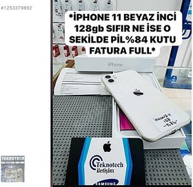 Resim Apple iPhone 11 İkinci El TR | 128 GB | Beyaz 