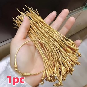 Resim 1 adet DIY Bileklik Dikiş Kiti - Dayanıklı Yüzeyli - Elastik Olmayan El Sanatları Yılan Kemik Zinciri, Takı Yapımı Aksesuarları 