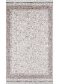 Resim By Özer Halı Bej Renk Kahve Bordürlü Modern Artemis Halı Barok 02247d Salon Halısı Çok Renkli 