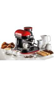 Resim Allians Kırmızı Renkli Espresso Kahve Makinesi ile Lezzetli Kahveler Yapın 