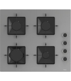 Resim Ferre Flowart Plus Serisi Gri Cam Dijital 3'lü Ankastre Set ( QMS63CPR-SS208-D079 ) 