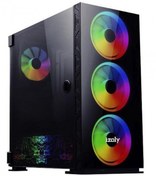 Resim IZOLY AX6 ARGB CYBERPUNK 4X14CM FULL GLASS 700W KUMANDALI FAN KONTROLLÜ SİYAH KASA AK100IZY0021