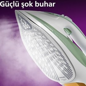 Resim 7000 Series Azur Buharlı Ütü - 2600W Güç, 220G Buhar, Damlama Önleme Sistemi, Steamglide Plus Taban, 300ML Su Haznesi (DST7012/70) 