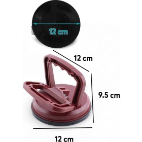 Resim Vantuz Cam Vantuzu Vakumlu Cam Fayans Ahşap Tutucu Taşıma Araba Kaporta Göcük Çektirme Plastik Tekli 