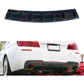 Resim Mini Kopek Baligi Difuzor Plastik Arka Tampon Eki Parlak Siyah 85X16CM 