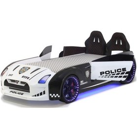 Resim Polis Arabalı Yatak Kapıları Açılan Gtr Full Ledli Kumandalı Ve Müzikli 