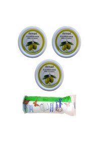 Resim Dermokil Zeytinyağlı El Kremi 3 x 220 ML + Makyaj Pamuğu 