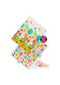 Resim Neşeli Zürafa +Animals Katlanabilir Oyun Halısı -eEstra Large - 180x200x1 Cm-Taşıma Çantası Yanında 