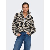 Resim Only Onljanne Life Aztec Teddy Kadın Sweatshirt 15267415 (15267415) 
