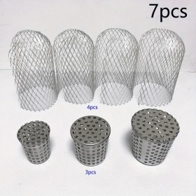 Resim Willowhaven 7 Parça Paslanmaz Çelik Tahliye Tapası + Alüminyum Mesh Tıkanma Önleyici Seti 