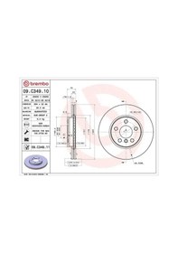Resim Brembo 09c34911 Fren Diski On 34116864439 34116866297 34118835362 - 2 Adettir 